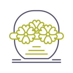 bloemenmand icoon