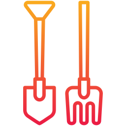 Gardening tools icon