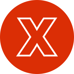 Letter x icon