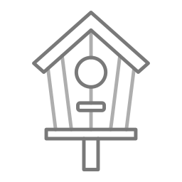 Bird house icon