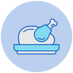 Roasted chicken icon