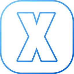 Letter x icon