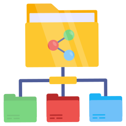 réseau de dossiers Icône