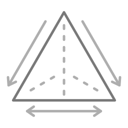 triangolo icona