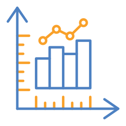 Graph bar icon