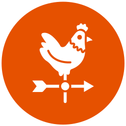 Weather vane icon