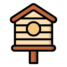 Bird house icon