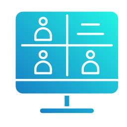 conferência online Ícone