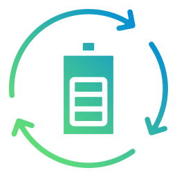 Battery eco icon