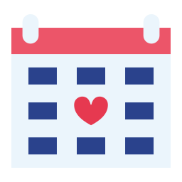 Calendar date icon