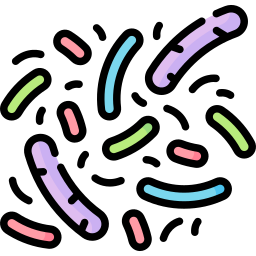 Gut bacteria icon