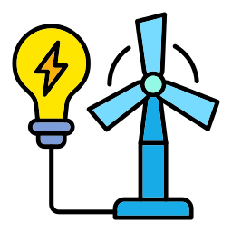 Wind power icon