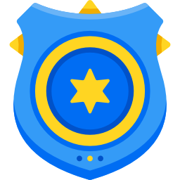 politie badge icoon