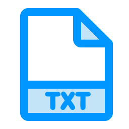 Txt file format icon