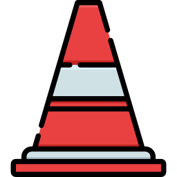 Traffic cone icon