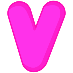 文字 v icon