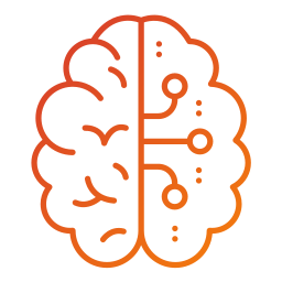 Brain circuit icon