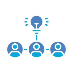 travail en équipe Icône
