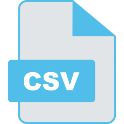 CSV file icon