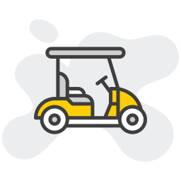 Golf cart icon