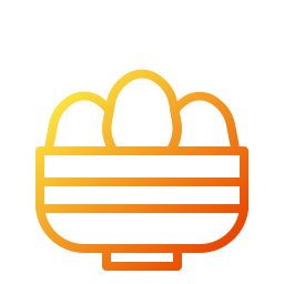 Eggs basket icon