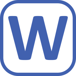 文字w icon