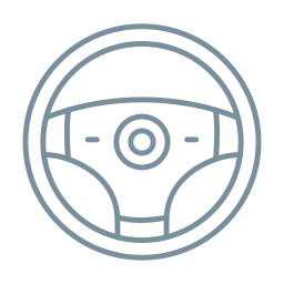 Steering wheel icon