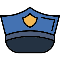 casquette de police Icône