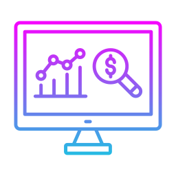 Étude de marché Icône