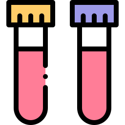 des tubes à essai Icône