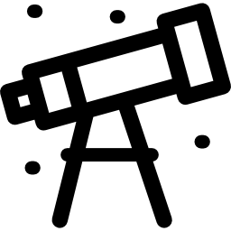 télescope Icône