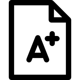 résultats de test Icône