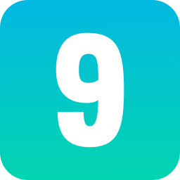 Number 9 icon