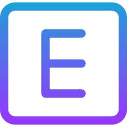 Letter e icon