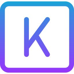 Letter k icon