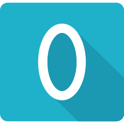 Number zero icon