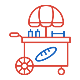 Food cart icon