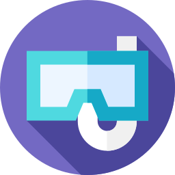 Diving glasses icon