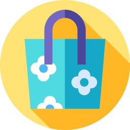 Beach bag icon