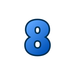 Number 8 icon