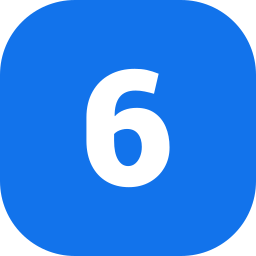 numéro 6 Icône