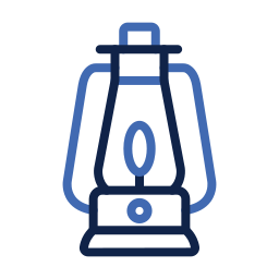 Oil lamp icon