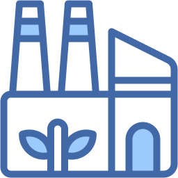 Eco factory icon