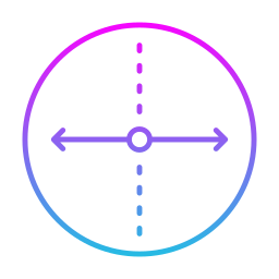 diameter icoon