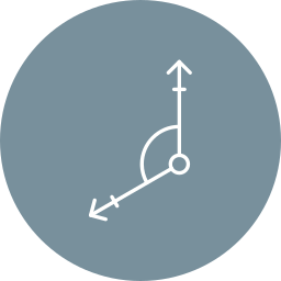 Reflex angle icon