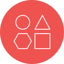 Geometrical shapes icon