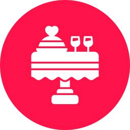 Wedding dinner icon