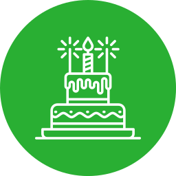 Birthday cake icon