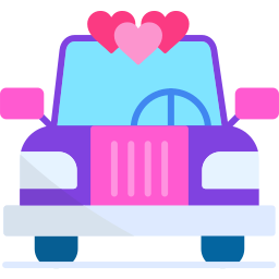 Wedding car icon