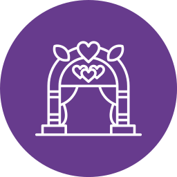 Wedding arch icon